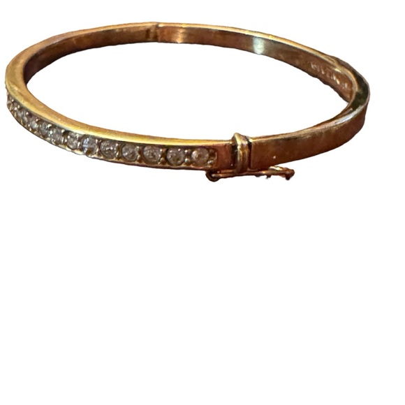Lovely GIVENCHY Gold finish CZ bangle HQ Bracelet - Picture 6 of 6
